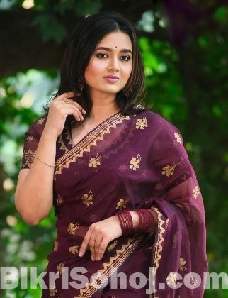 Digital Print Sharee with Blouse